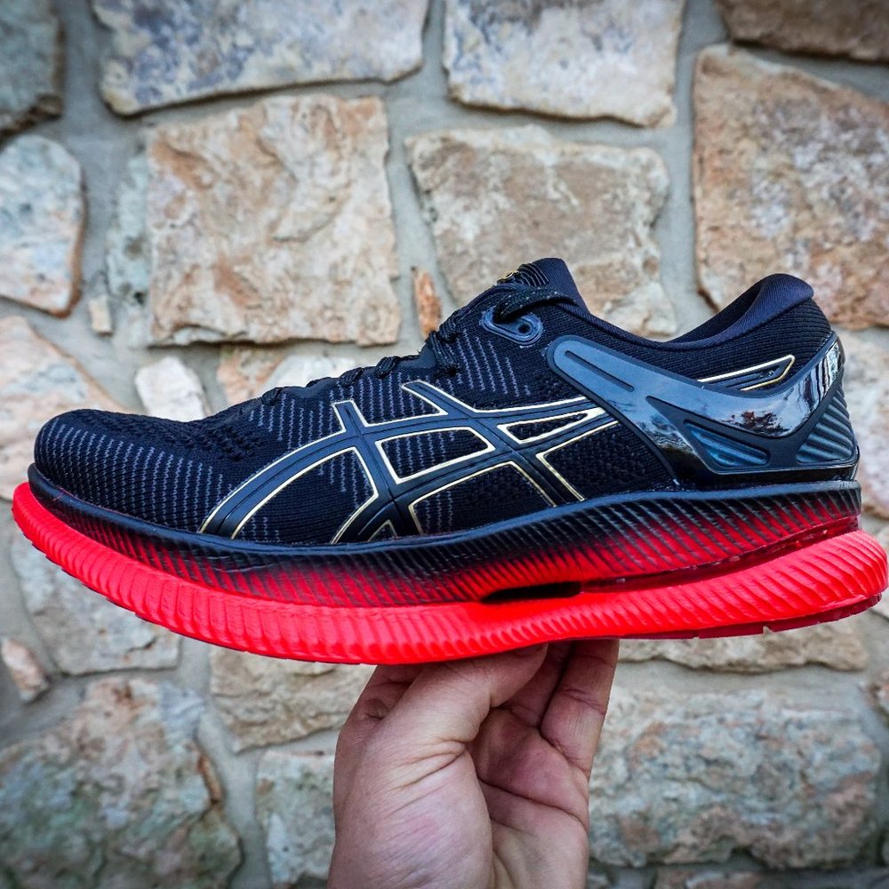 ASICS Women's MetaRide - Running shoes Black Red - Picture 7 of 10